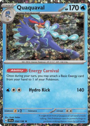Quaquaval (Sparkle Holo) 054/198 - Miscellaneous Cards & Products Holofoil
