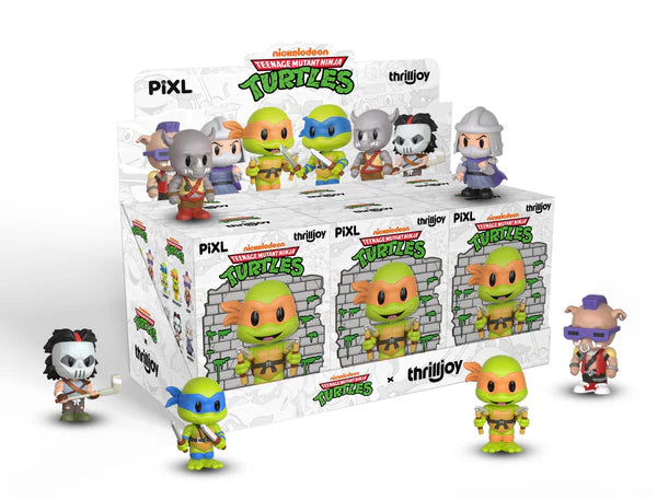 [Thrilljoy] Teenage Mutant Ninja Turtles TMNT PIXL Blind Box Vinyl (Chance at LE300 Hyper-Rare Chase redeemable for a special 12