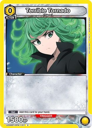 Terrible Tornado (011) (Box Topper Foil) (UE06BT/OPM-1-011) - UE06BT One Punch Man Foil