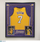 Lamar Odom Signed Jersey Frame JSA Los Angeles Lakers Autographed