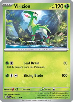 Virizion 015/159 - SV09 Journey Together Reverse Holofoil