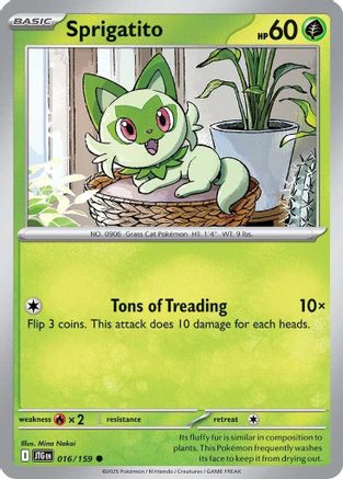 Sprigatito 016/159 - SV09 Journey Together Reverse Holofoil