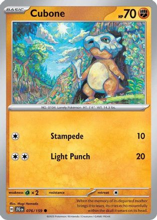 Cubone 076/159 - SV09 Journey Together