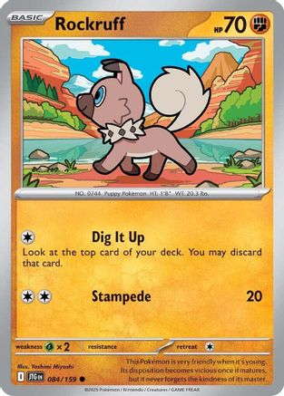 Rockruff 084/159 - SV09 Journey Together Reverse Holofoil