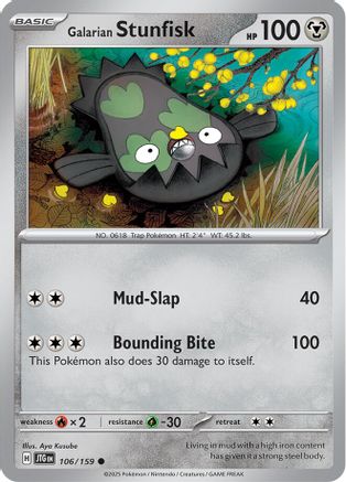 Galarian Stunfisk 106/159 - SV09 Journey Together