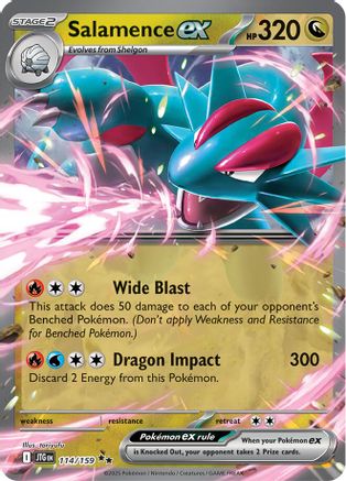 Salamence ex 114/159 - SV09 Journey Together Holofoil