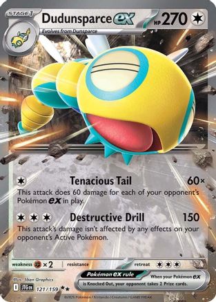 Dudunsparce ex 121/159 - SV09 Journey Together Holofoil