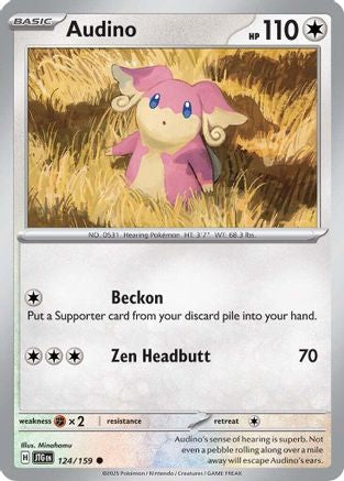 Audino 124/159 - SV09 Journey Together Reverse Holofoil