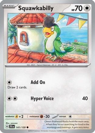 Squawkabilly 141/159 - SV09 Journey Together Reverse Holofoil