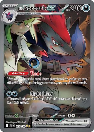 N's Zoroark ex 185/159 - SV09 Journey Together Holofoil