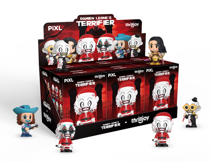 [Thrilljoy] Damien Leone's Terrifier PIXL Blind Box Vinyl (Chance at 1 of 300 hyper-rare “chase” pieces will be redeemable for a special 12” MEGA PIX!)