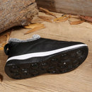 Plush Round Toe Platform Shoes