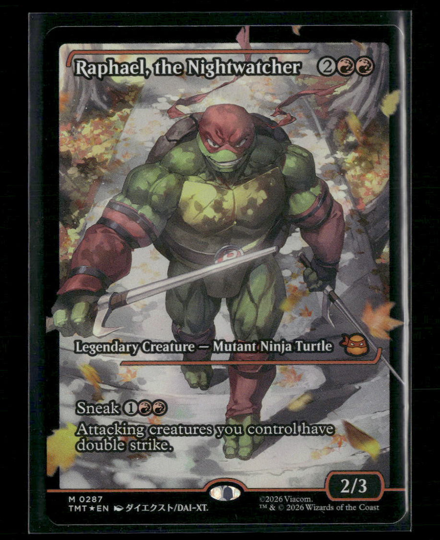 Teenage Mutant Ninja Turtles Raphael, the Nightwatcher (Showcase) Foil #287