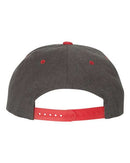 Red + Heather Grey "NJ" Hat