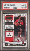 2023 Panini Contenders Scoot Henderson 10 PSA #27