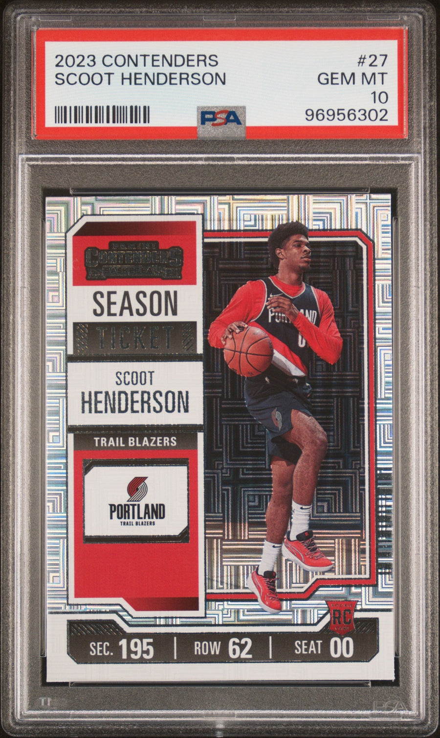 2023 Panini Contenders Scoot Henderson 10 PSA #27