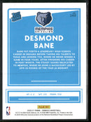 2020-21 Donruss Press Proof Purple Desmond Bane Rookie #/199 #240