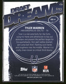 2025 Topps Signature Class Draft Dreams Tyler Warren #DD-4