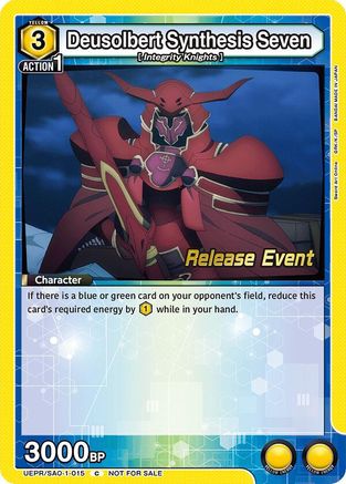 Deusolbert Synthesis Seven (UEPR/SAO-1-015) - UE07BT Sword Art Online Release Event Cards