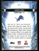 2025 Topps Chrome Cosmic Light Speed Jahmyr Gibbs #LS-15