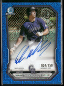 2026 Bowman Chrome Auto Mojo Blue Refractors Ethan Holliday #/150 #BMA-EH