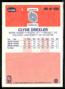 1986-87 Fleer Clyde Drexler Rookie #26
