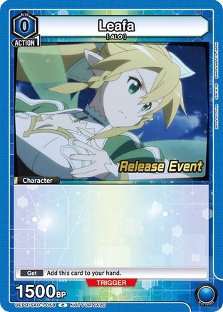 Leafa (058) (UEPR/SAO-1-058) - UE07BT Sword Art Online Release Event Cards