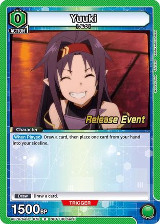 Yuuki (078) (UEPR/SAO-1-078) - UE07BT Sword Art Online Release Event Cards