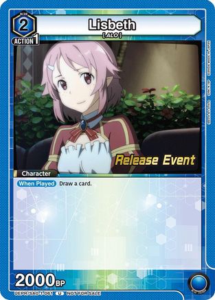 Lisbeth (061) (UE07BT/SAO-1-061) - UE07BT Sword Art Online Release Event Cards