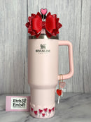 Heart Lollipop Scallop Tumbler Boot -fits 20-40oz