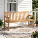 62inch Teak Outdoor Porch Bench 3