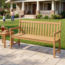 62inch Teak Outdoor Porch Bench 3