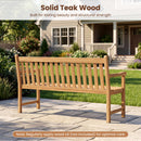 62inch Teak Outdoor Porch Bench 3