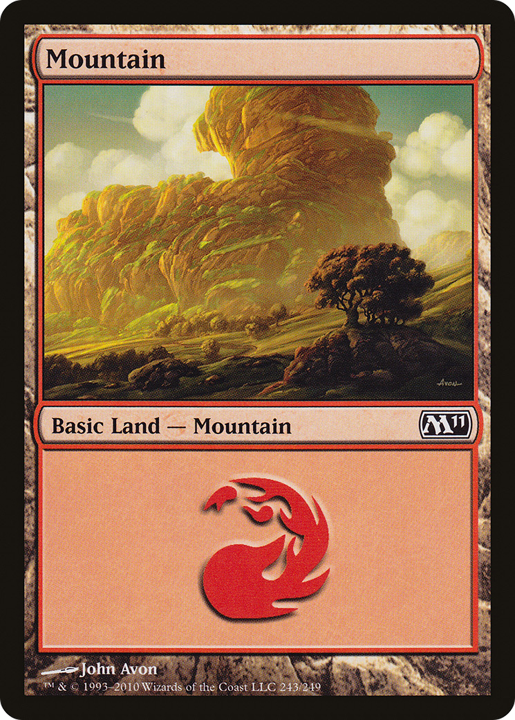Mountain (M11-243) - Magic 2011 Foil