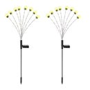 2-Pack Solar Firefly Pathway Stake Lights – IP65 Waterproof Outdoor Decor