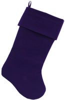 Velvet Christmas Stocking Blank, Plain (Available in 14 colors!)