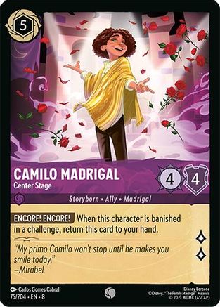 Camilo Madrigal - Center Stage (75/204) - Reign of Jafar Cold Foil