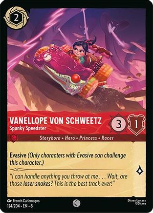 Vanellope Von Schweetz - Spunky Speedster (124/204) - Reign of Jafar Cold Foil