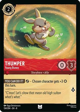 Thumper - Young Bunny (134/204) - Reign of Jafar Cold Foil