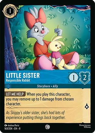 Little Sister - Responsible Rabbit (163/204) - Reign of Jafar Cold Foil