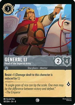 General Li - Head of the Imperial Army (187/204) - Reign of Jafar