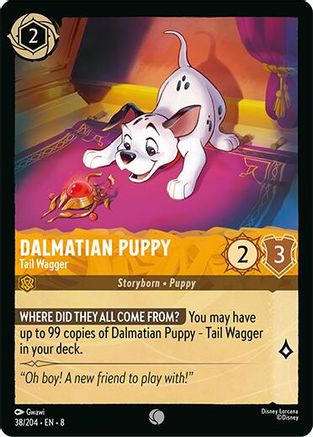 Dalmatian Puppy - Tail Wagger (38/204) - Reign of Jafar Cold Foil