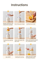 Wireless Electric USB Juicer Fruit Squeezer
