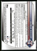 2025 Bowman Chrome Mojo Orange Refractor Kumar Rocker Rookie #/25 #80
