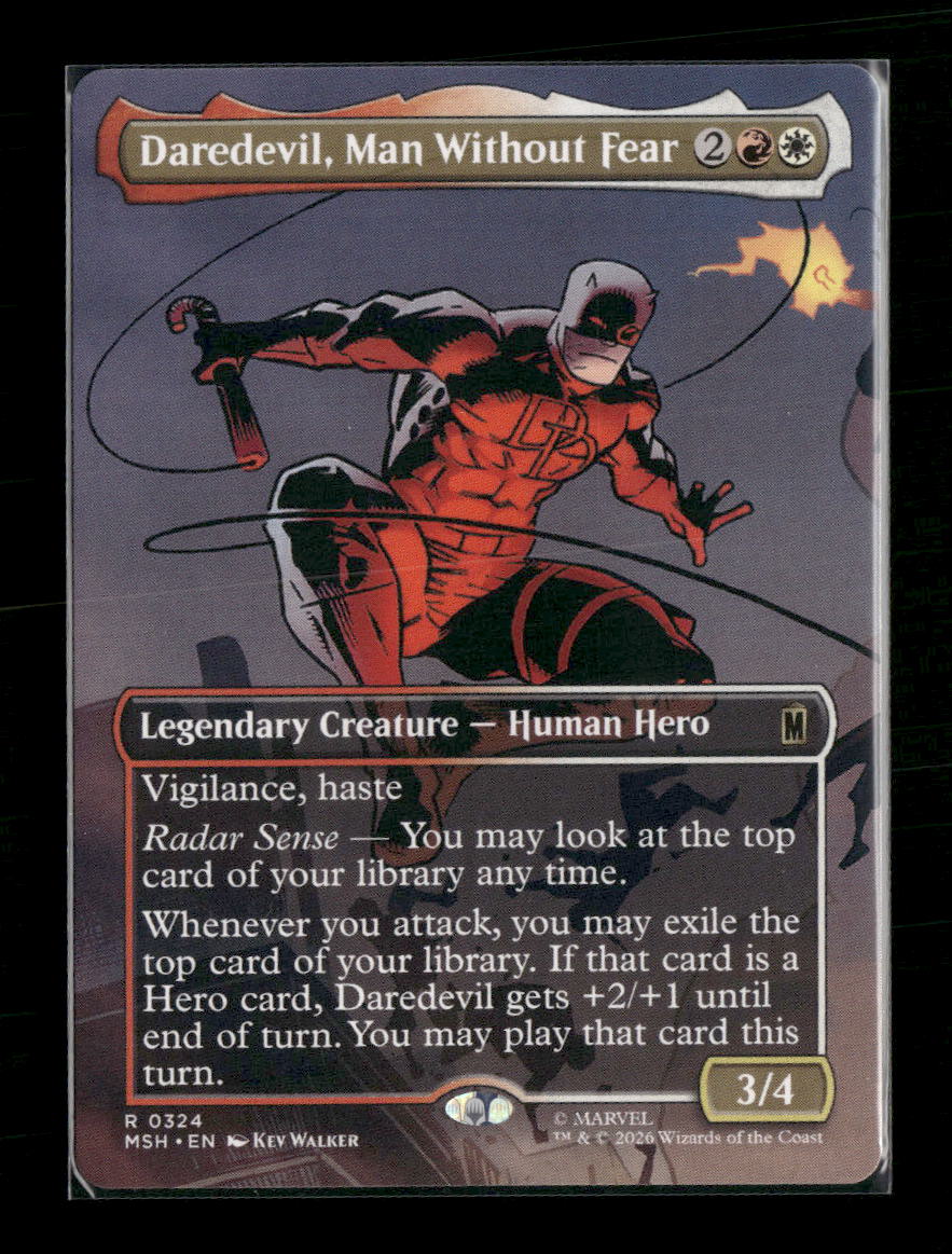 Marvel Super Heroes Daredevil, Man Without Fear (Borderless) (0324) #324