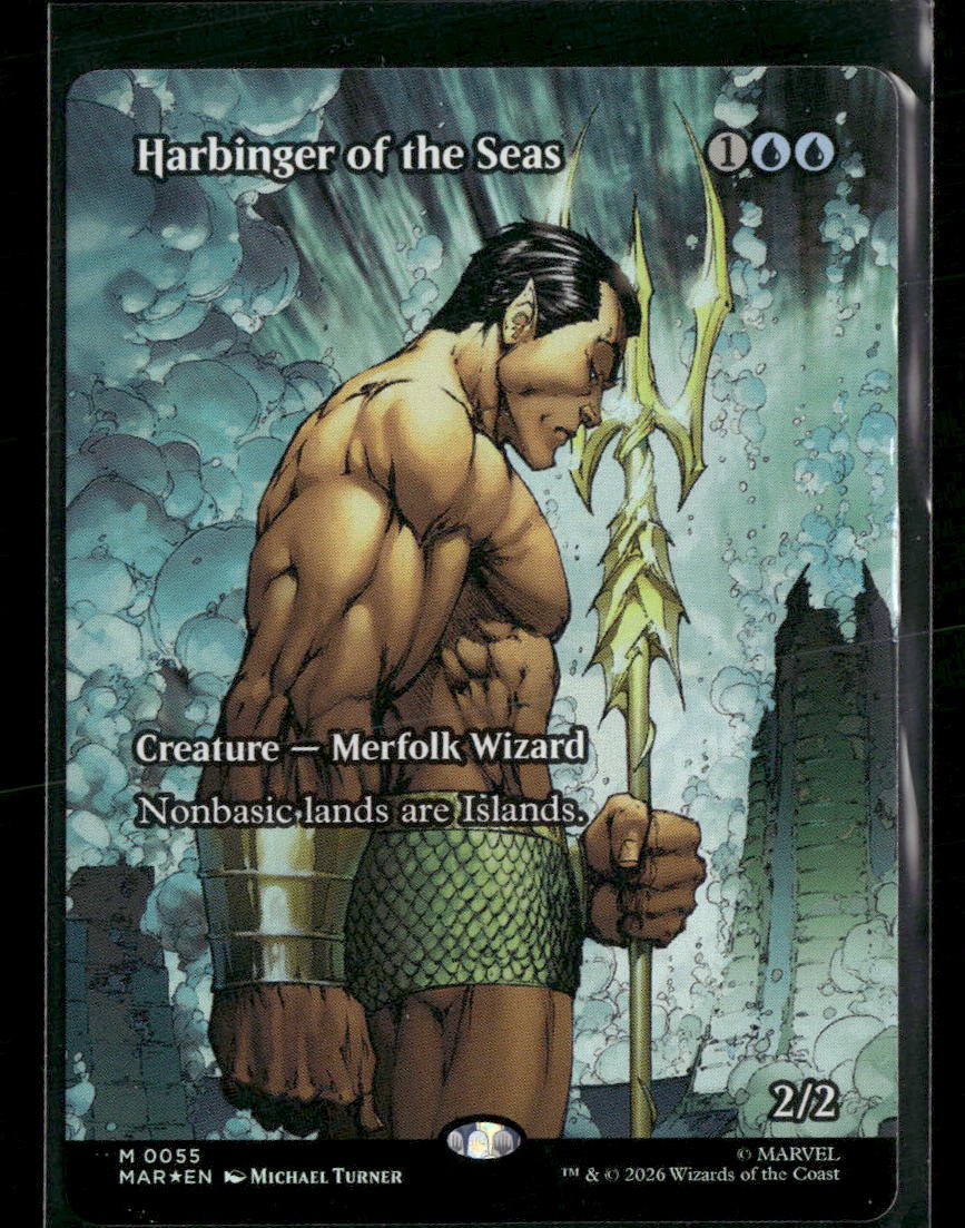 Marvel Universe Eternal-Legal Harbinger of the Seas (Borderless) Foil #55