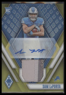 2023 Panini Phoenix RPS Rookie Auto Jersey Prime Yellow /75 Sam LaPorta