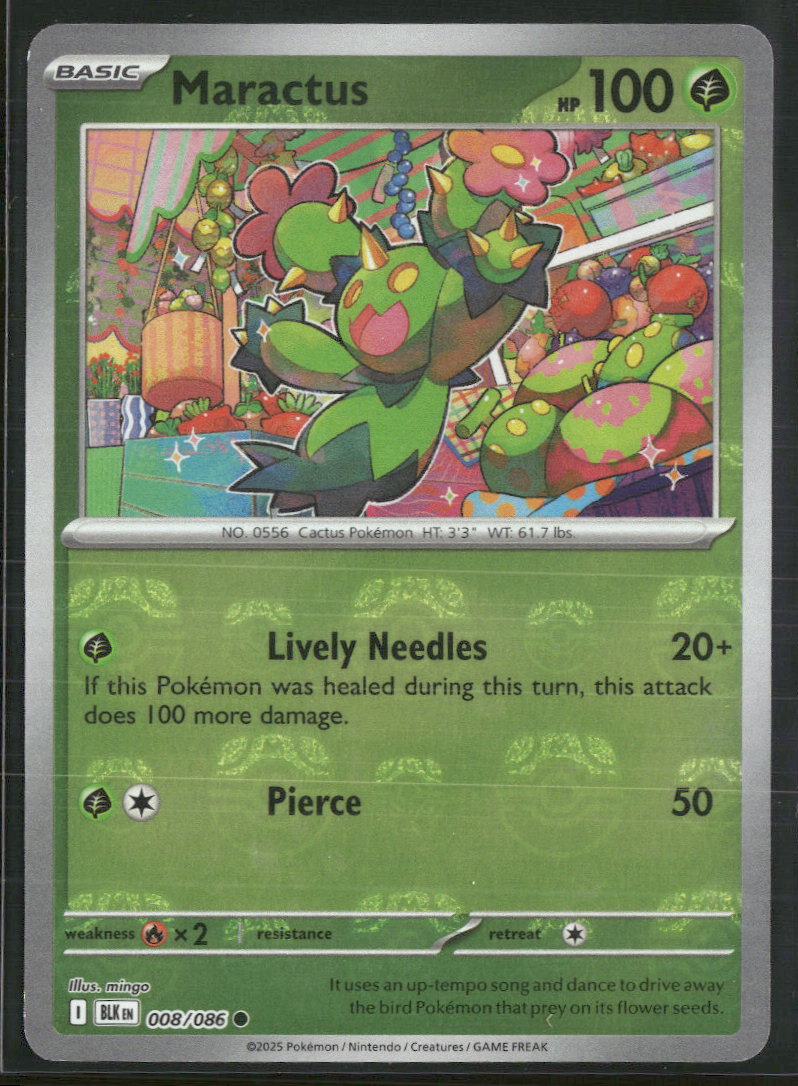SV: Black Bolt Maractus (Master Ball Pattern) #008/086