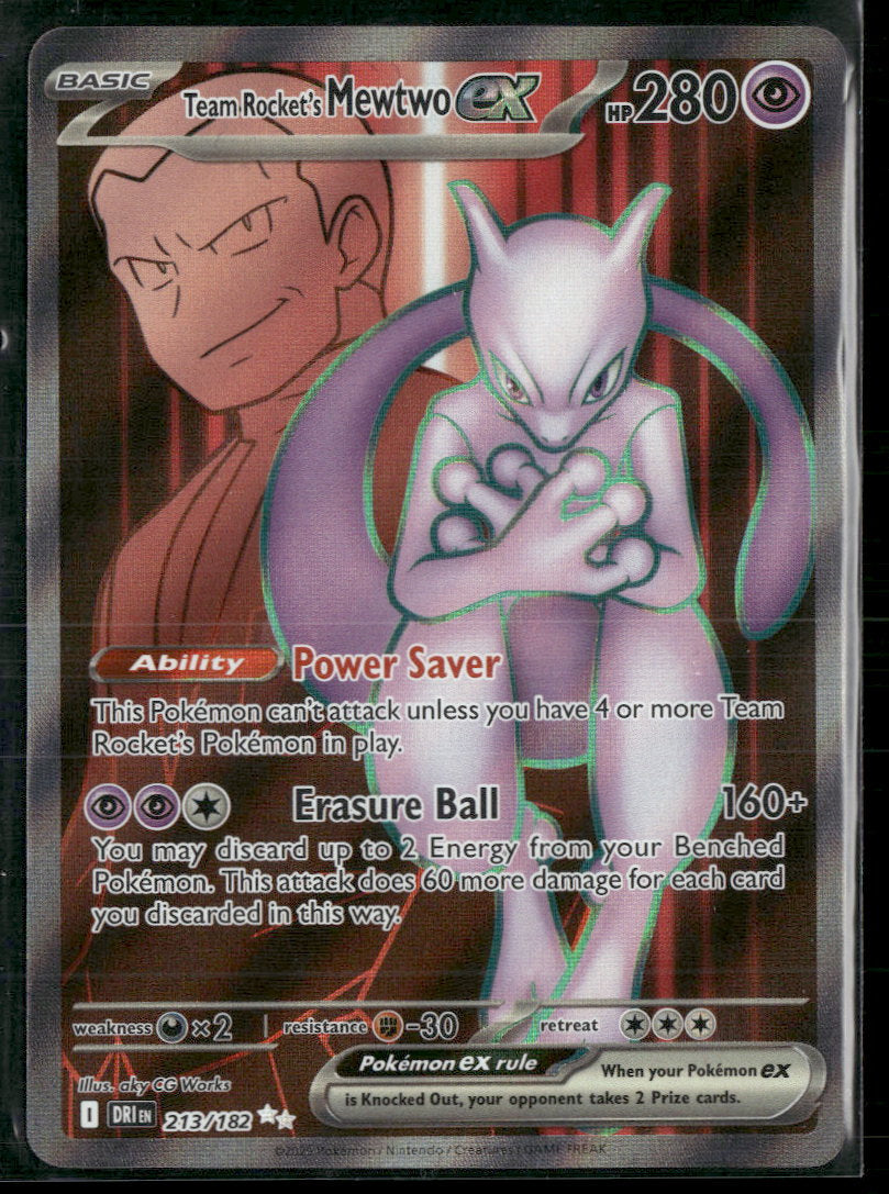 SV10: Destined Rivals Team Rocket's Mewtwo ex #213/182