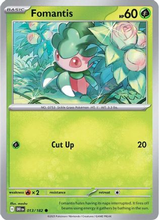 Fomantis 013 - SV10 Destined Rivals Reverse Holofoil